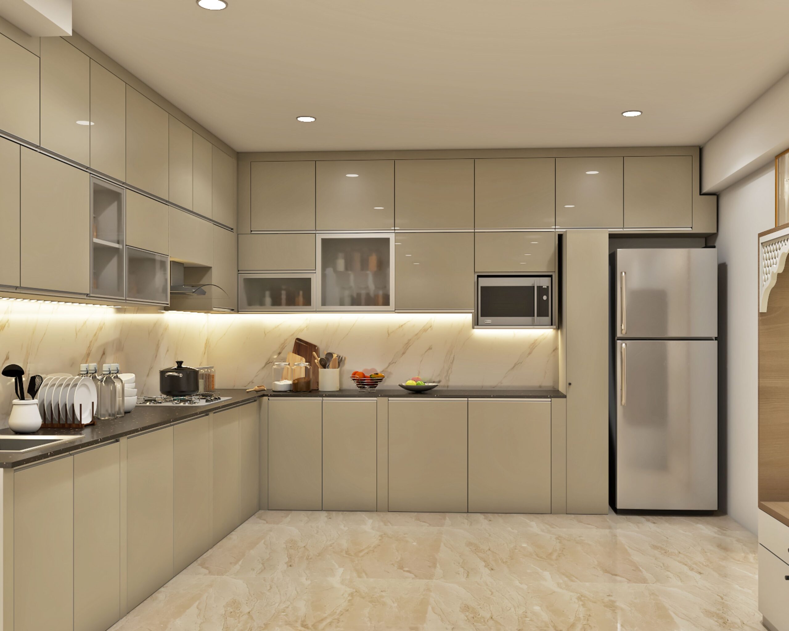 L-Shaped Kitchen Design